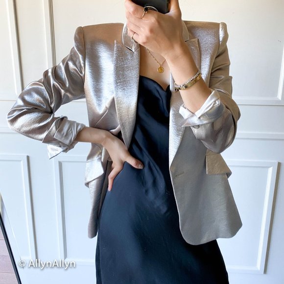 L'AGENCE Jackets & Blazers - L'AGENCE Chamberlain Metallic Blazer